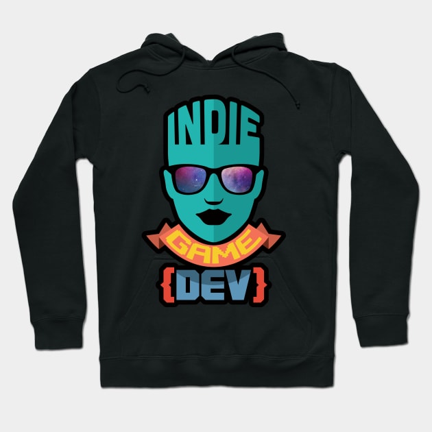 Indie Game Dev Girl Hoodie by Silurostudio